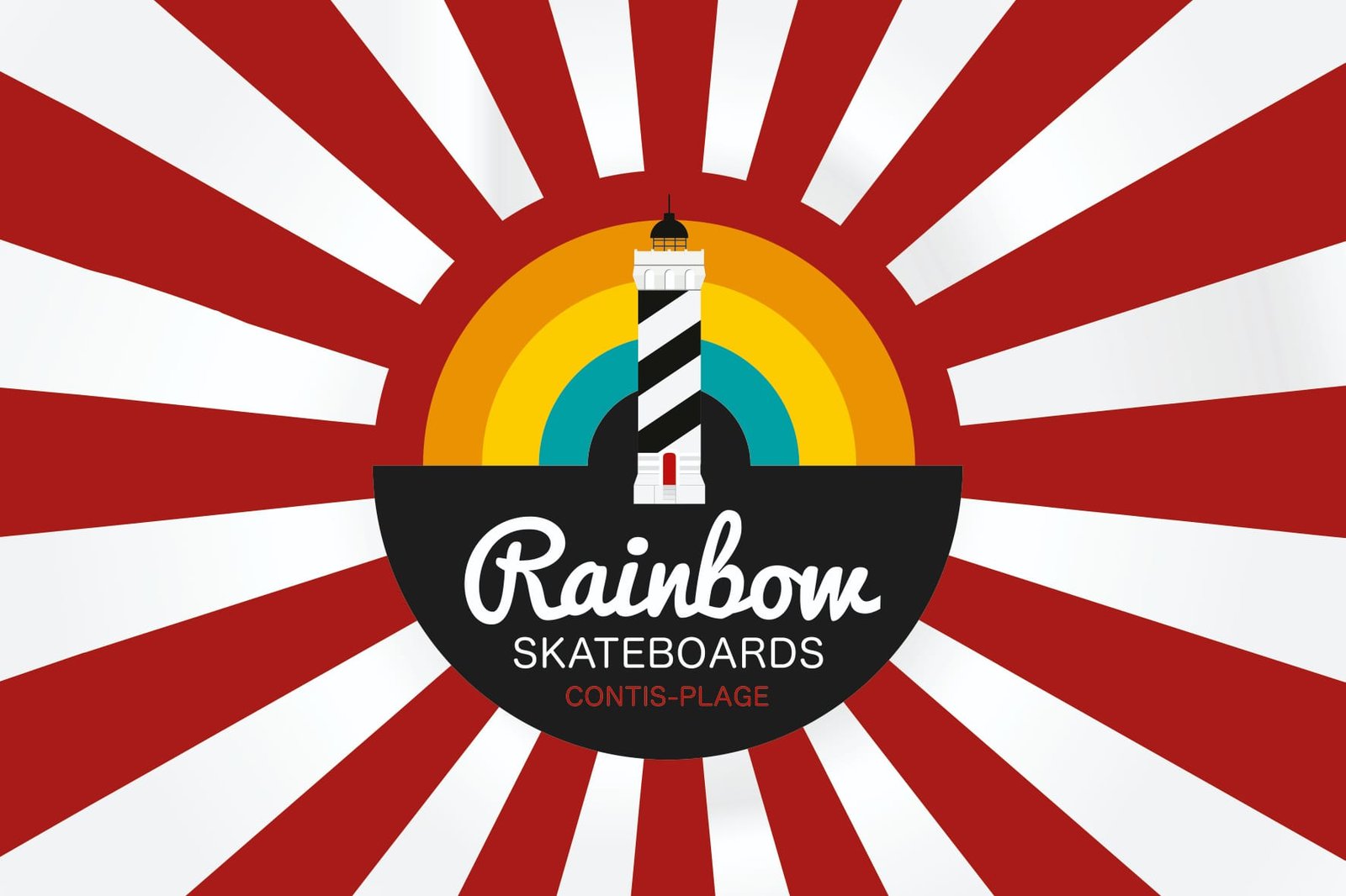 Rainbow Skateboard Logo